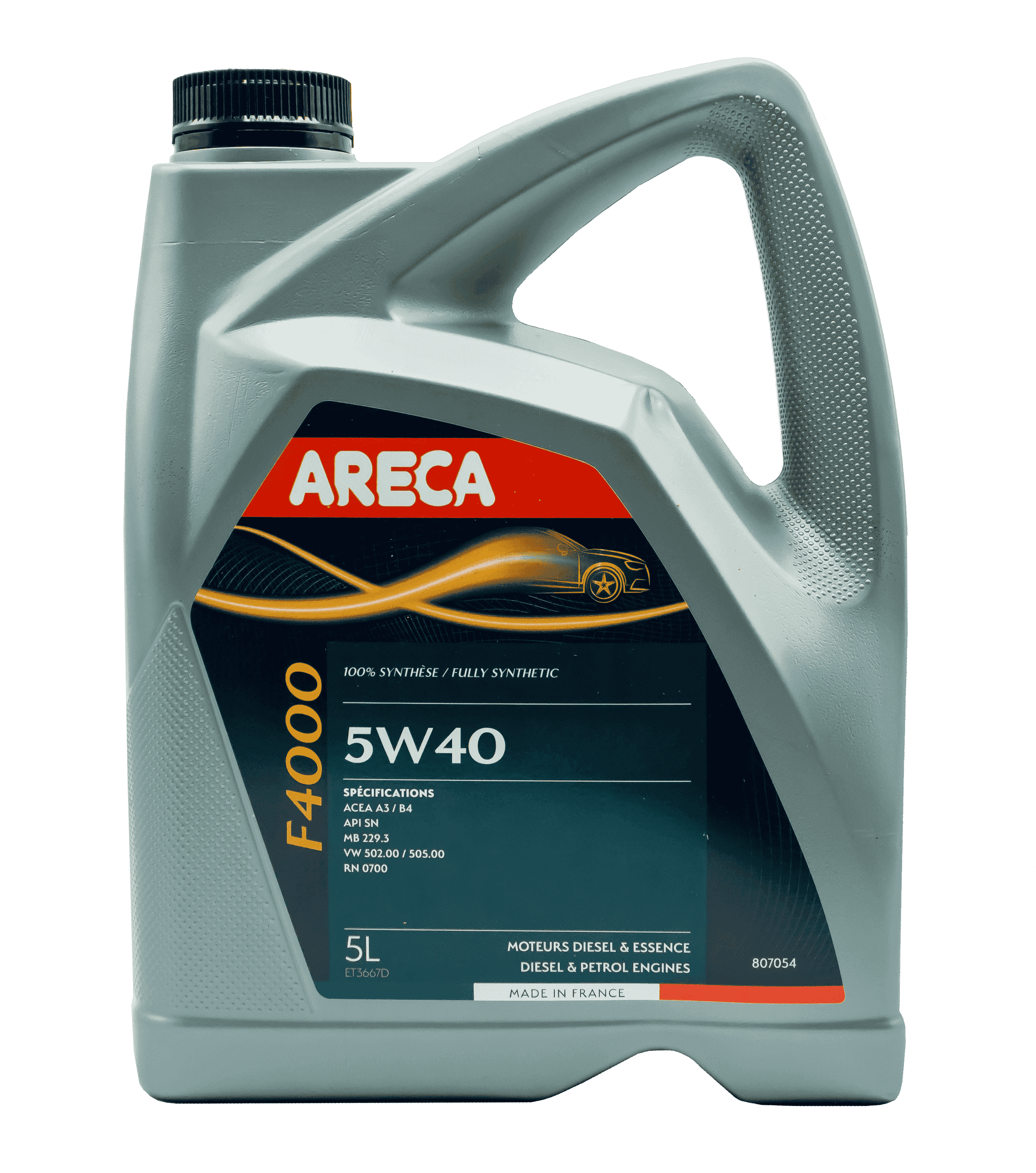 Моторное масло ARECA F4000 5W-40, 5л